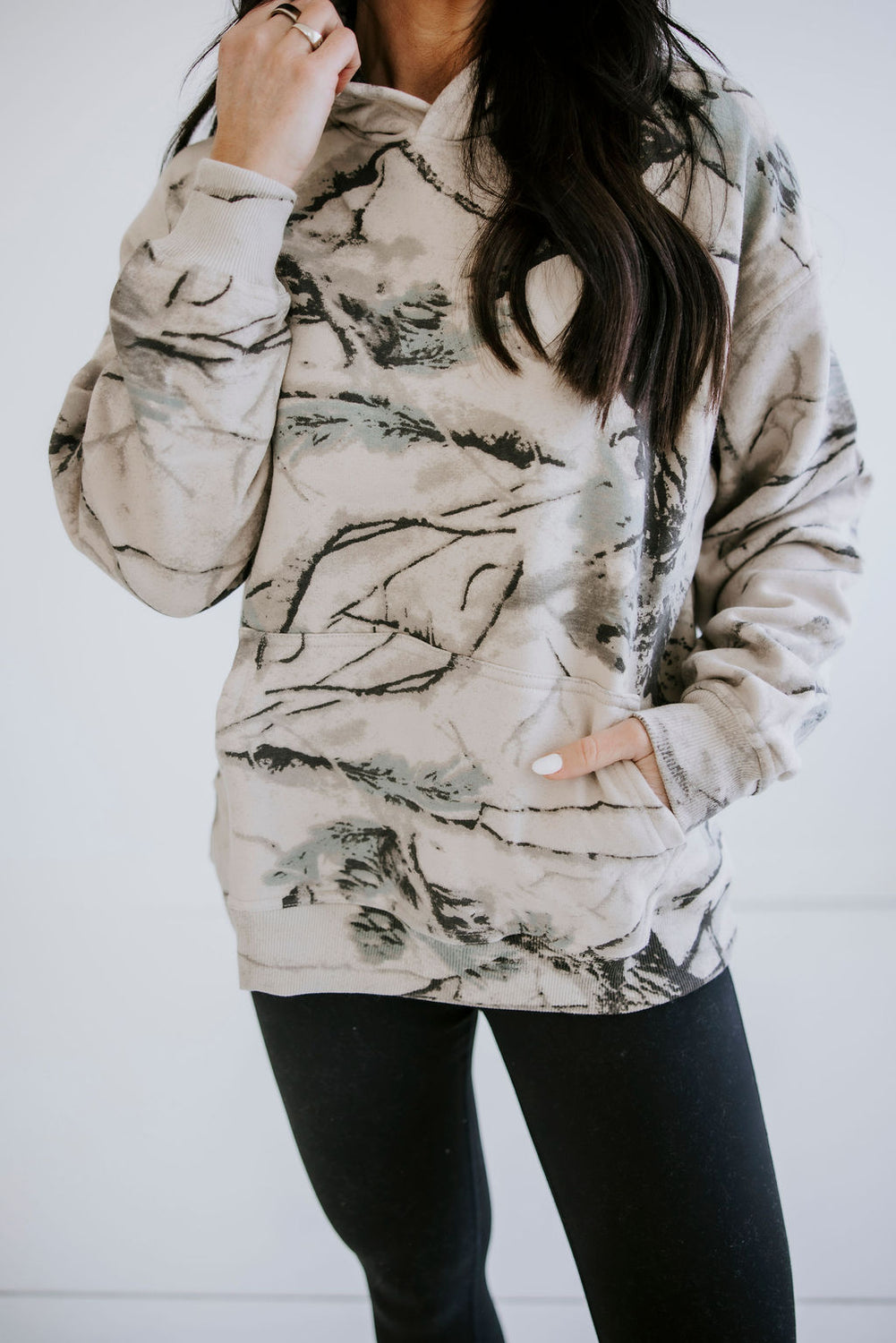 Mist Dune Camo Hoodie by Lily & Lottie