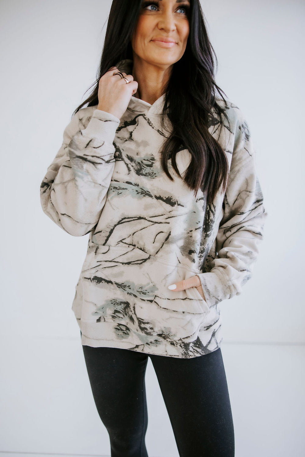 Mist Dune Camo Hoodie by Lily & Lottie