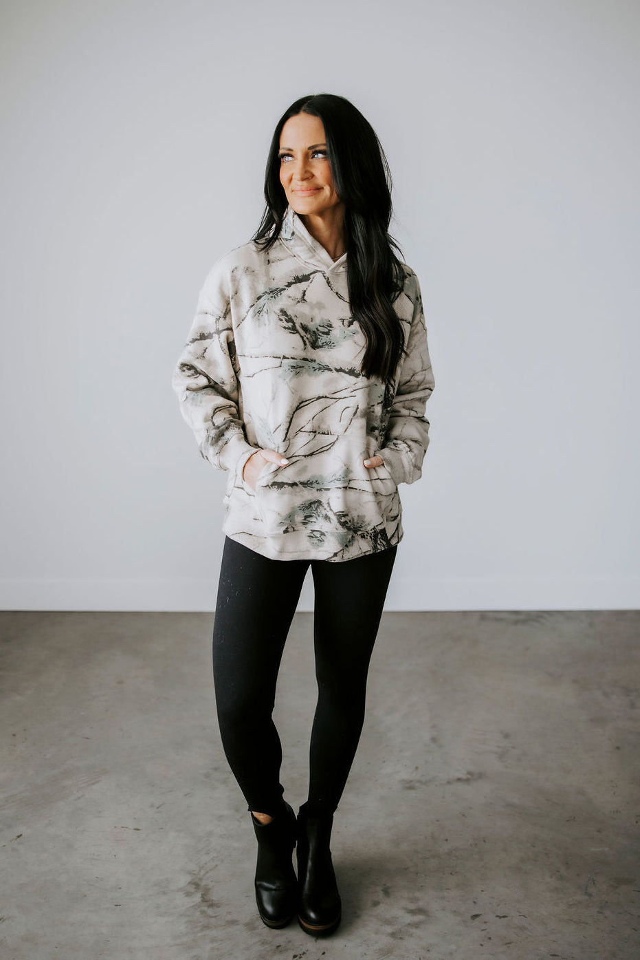 Mist Dune Camo Hoodie by Lily & Lottie
