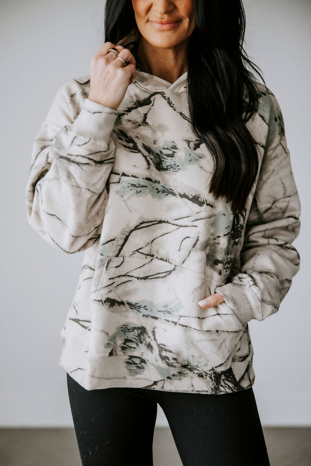 Mist Dune Camo Hoodie by Lily & Lottie