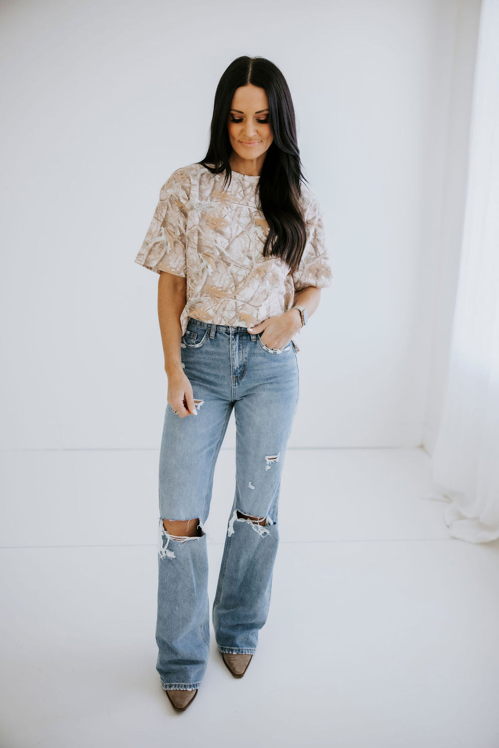 Camo Crew T-Shirt by Lily & Lottie