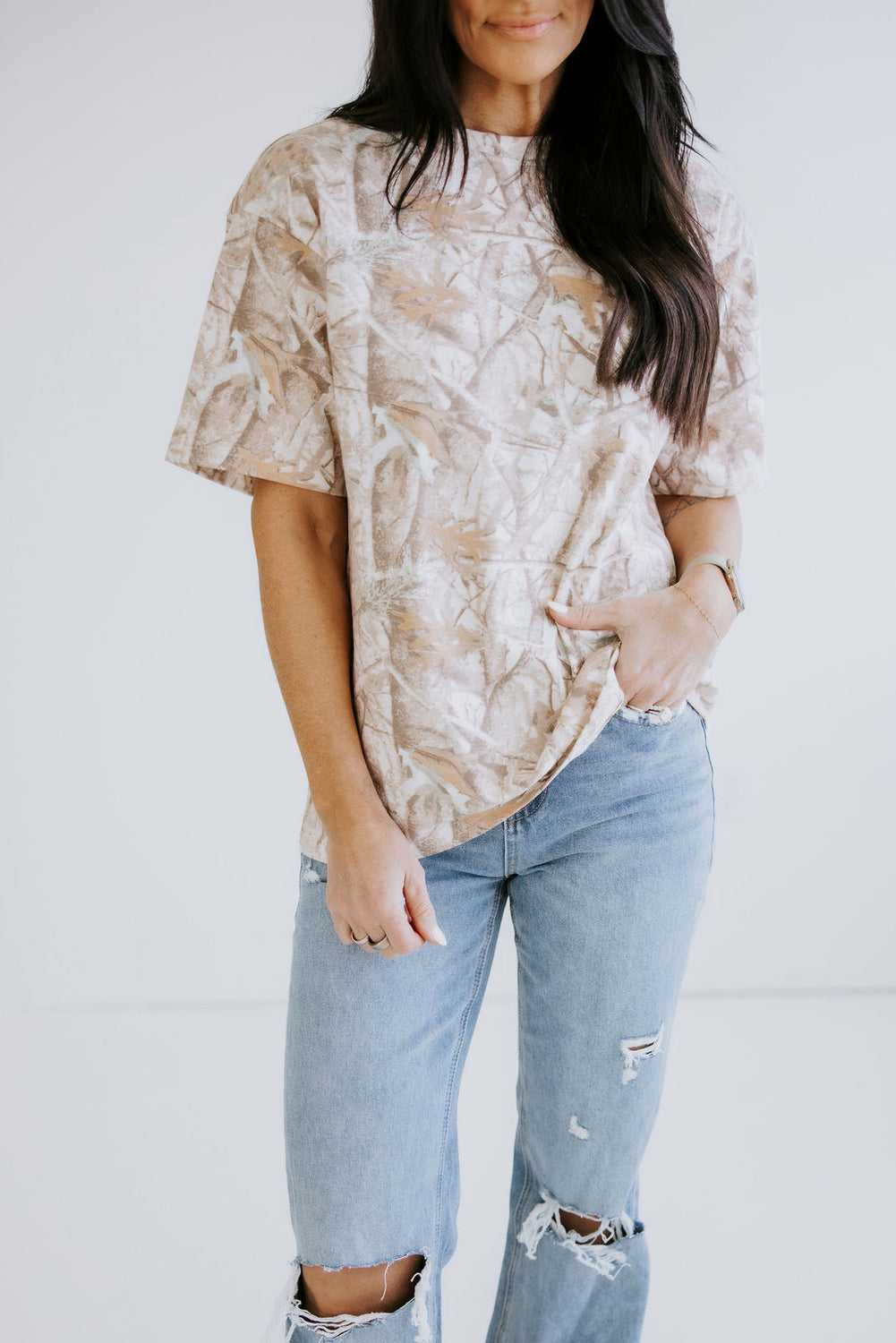 Camo Crew T-Shirt by Lily & Lottie