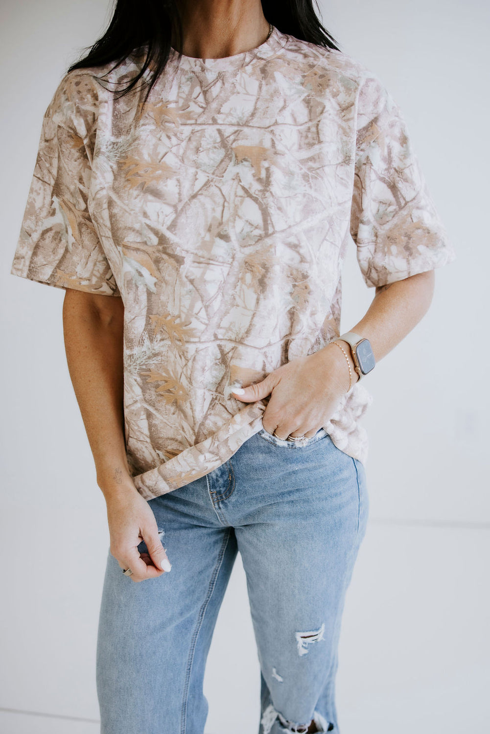 Camo Crew T-Shirt by Lily & Lottie