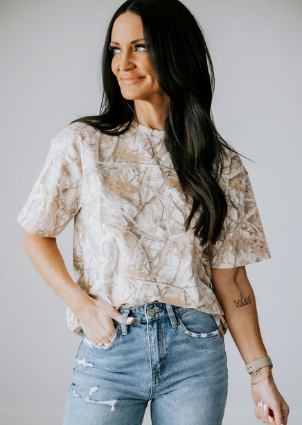 Camo Crew T-Shirt by Lily & Lottie product view