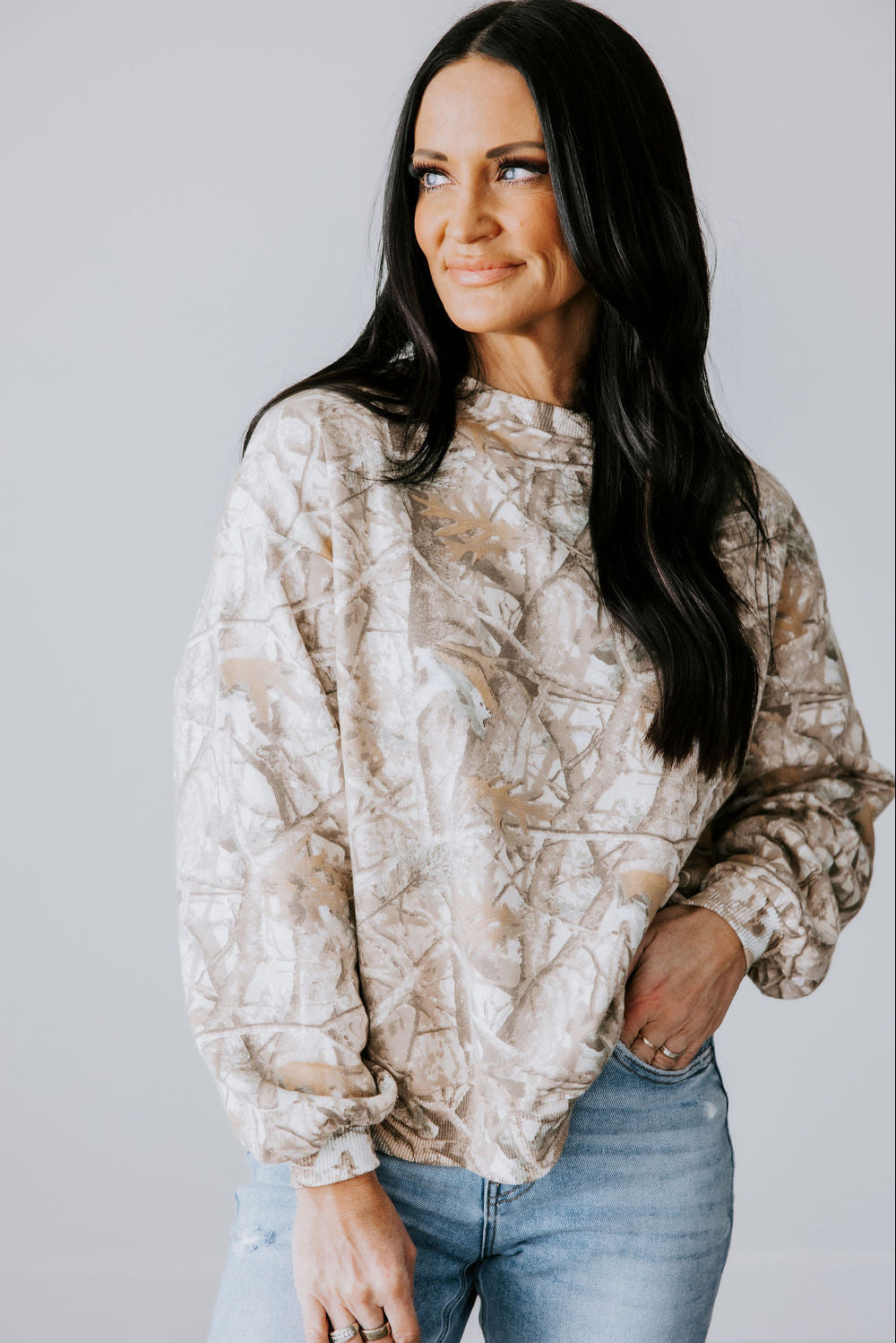 Buttercream Camo Crew by Lily & Lottie