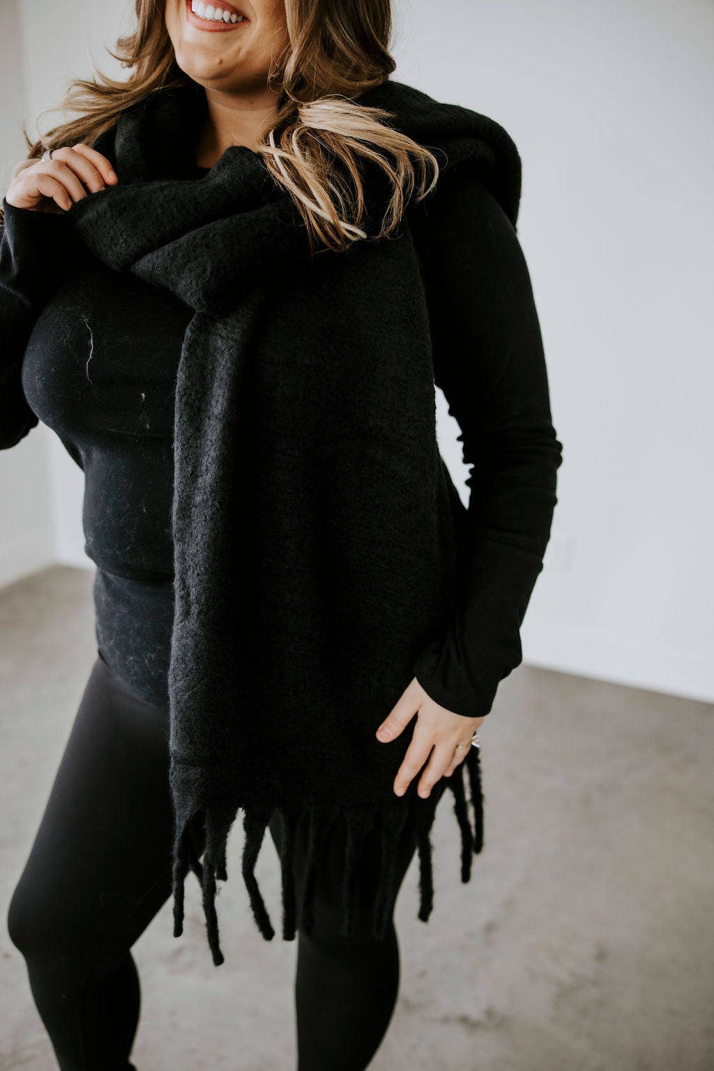 image of Braided Tassel Scarf