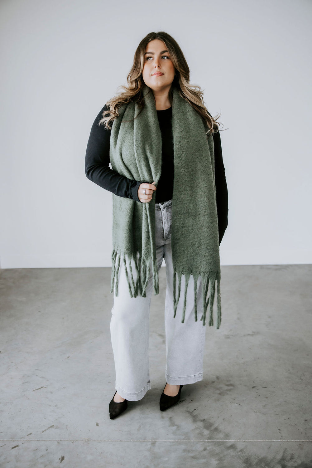 Braided Tassel Scarf