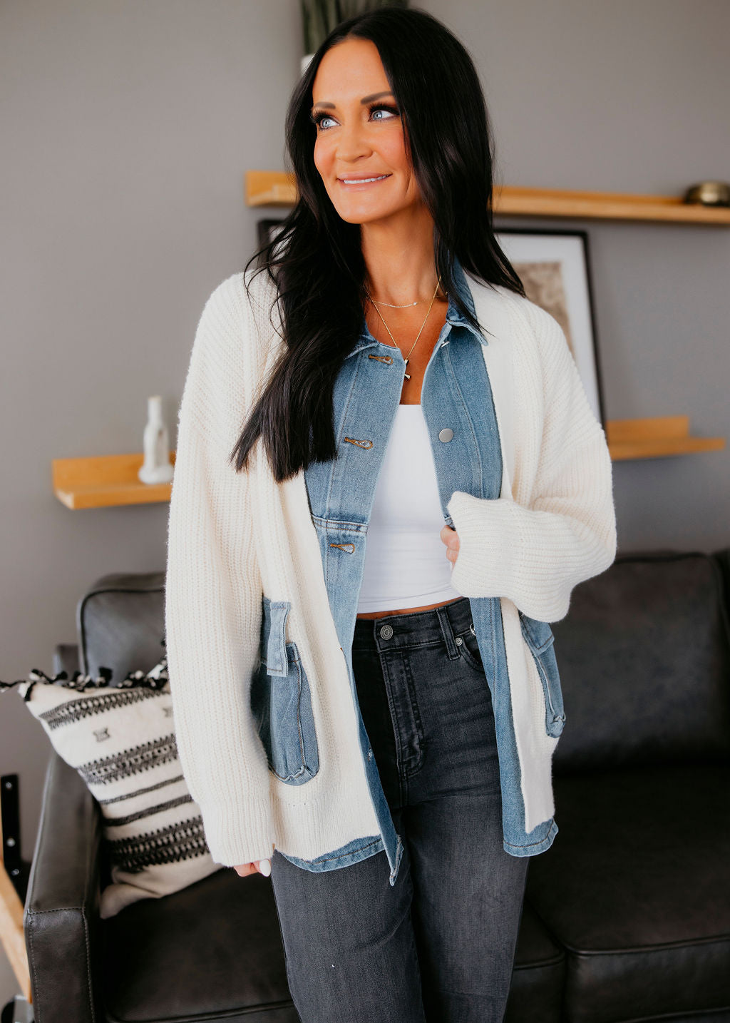 image of Sammy Ribbed Knit Cardigan