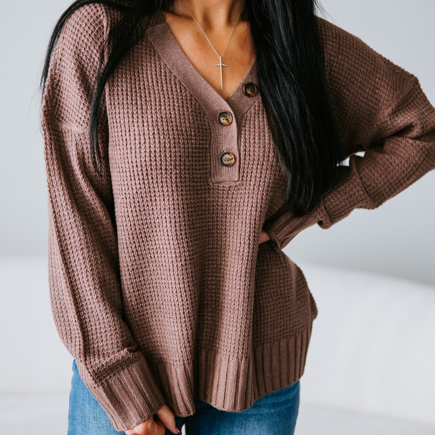 Mikah Waffle Knit Sweater