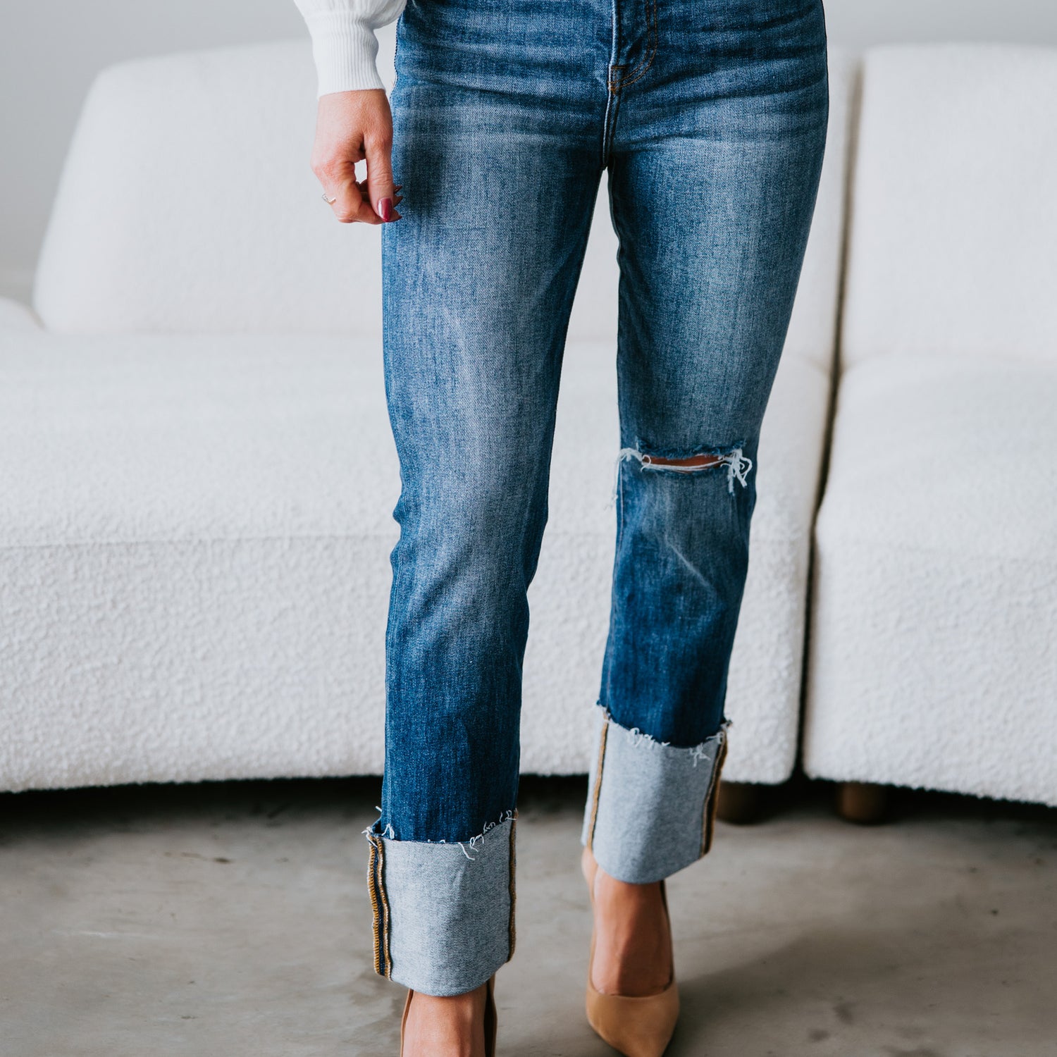 Koltyn Cuffed Straight Jeans – Lauriebelles
