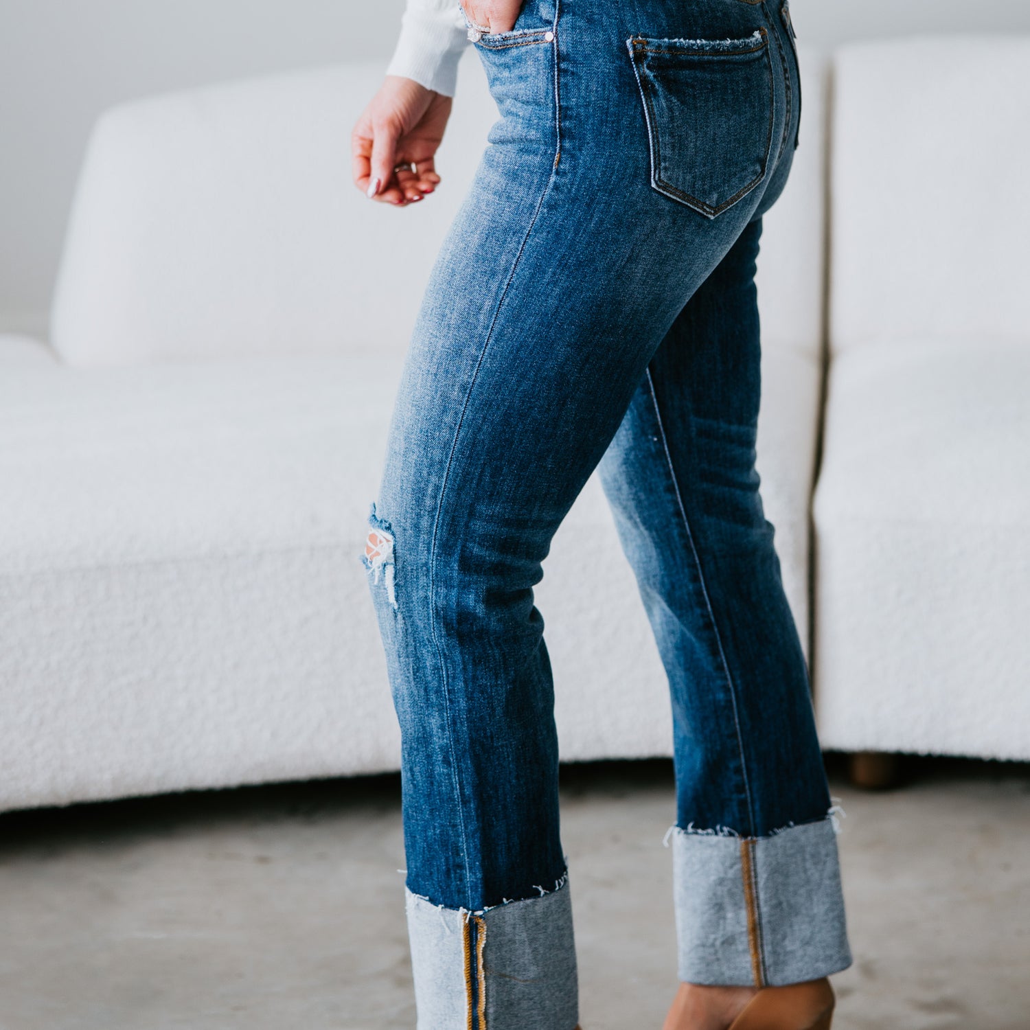 Koltyn Cuffed Straight Jeans