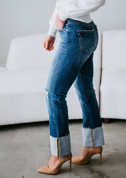 Koltyn Cuffed Straight Jeans