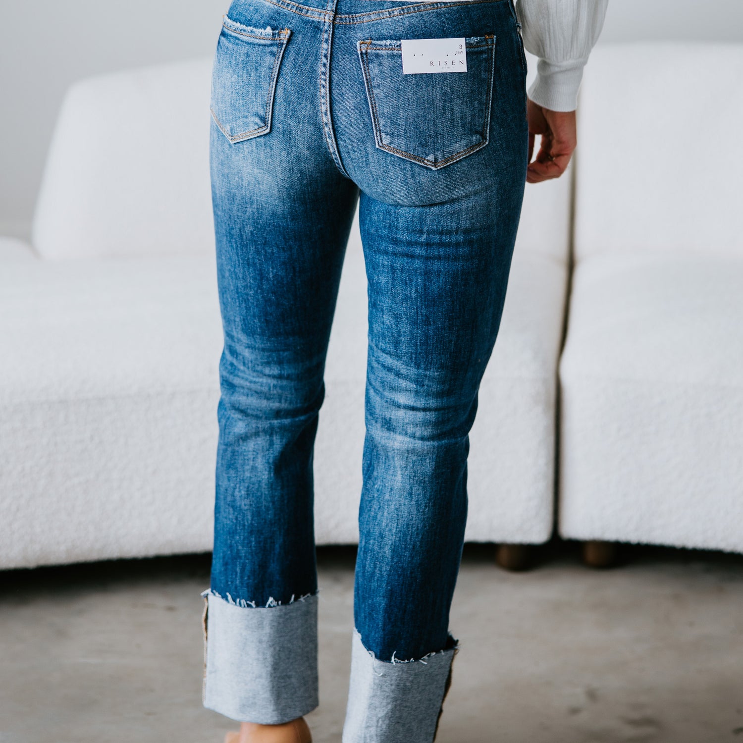 Koltyn Cuffed Straight Jeans