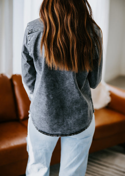 Corb Lily & Lottie Pearl Snap Denim Shirt