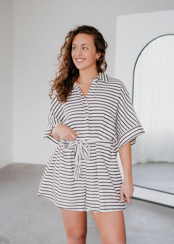 Kleo Striped Romper