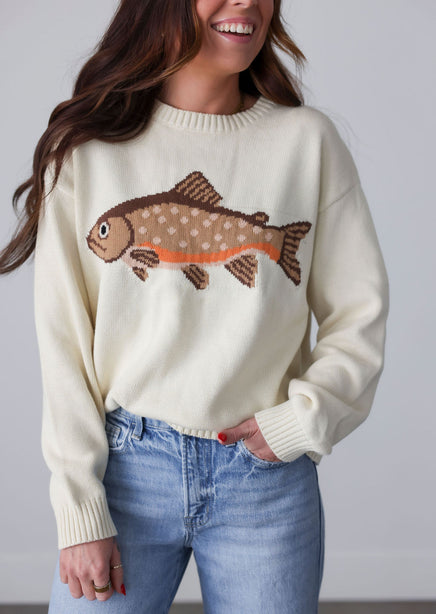 Fish Knit Sweater product view