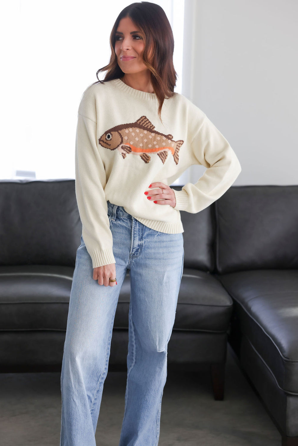 Fish Knit Sweater