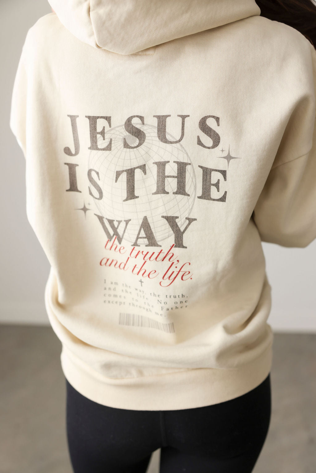image of Jesus Is The Way Graphic Hoodie