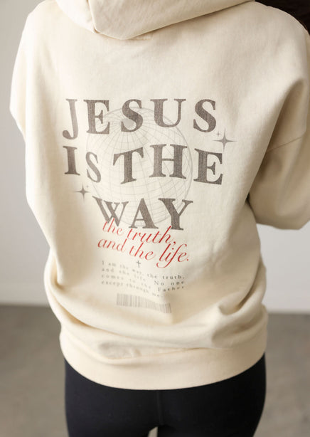 Jesus Is The Way Graphic Hoodie product view