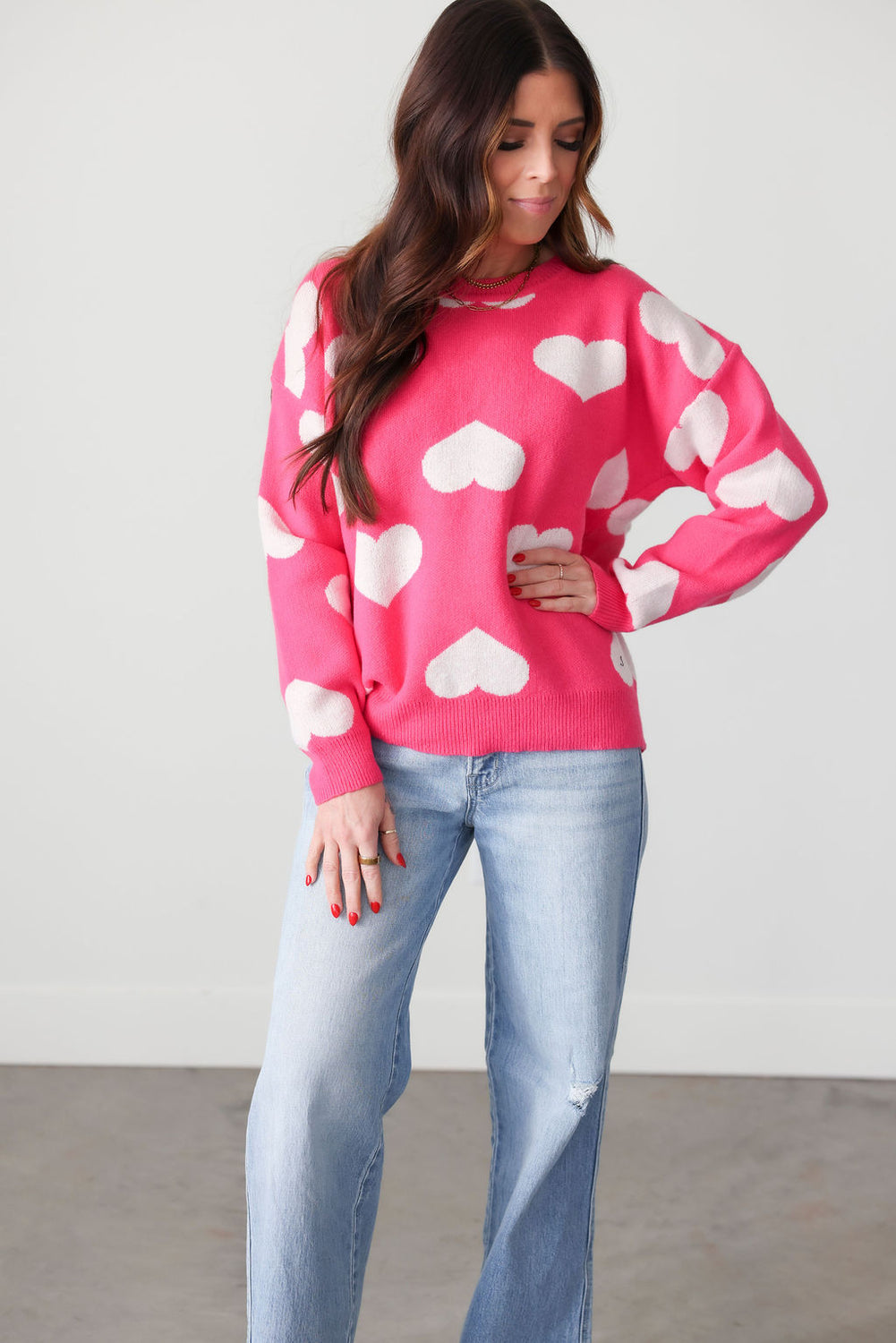 Heart Knit Sweater