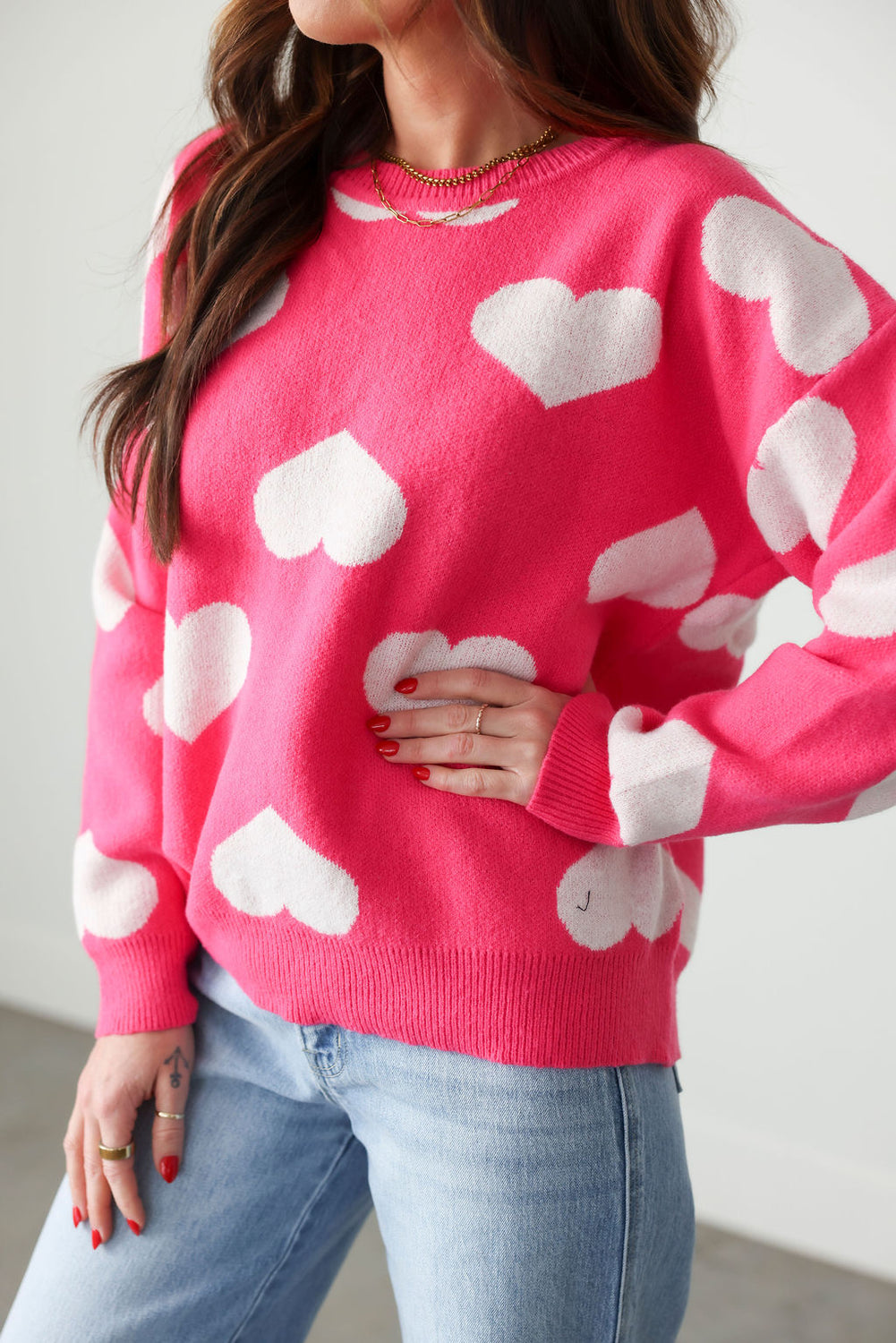 Heart Knit Sweater