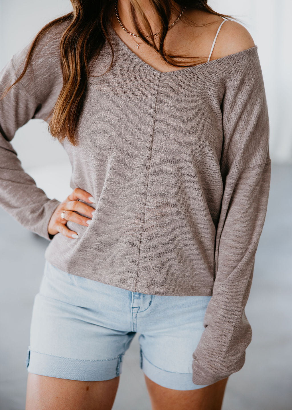 Trina Burnout Long Sleeve Top