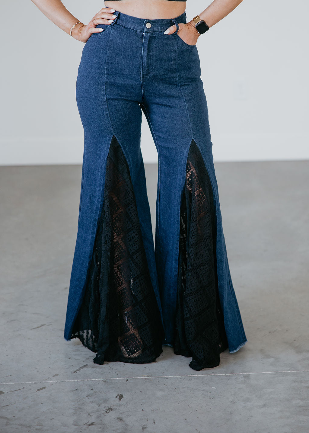 Cheyenne Lace Wide Leg Jeans