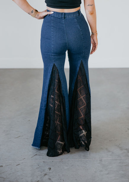 Cheyenne Lace Wide Leg Jeans