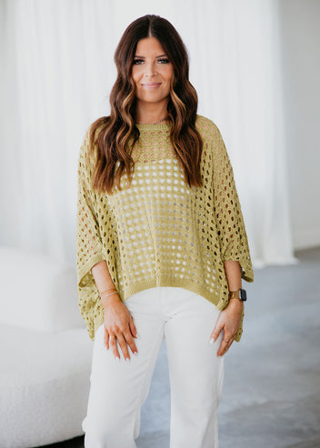 Troy Crochet Knit Top