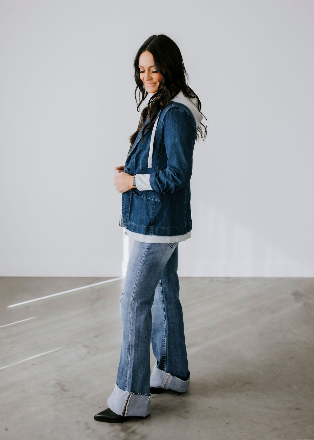 Whitworth Denim Hoodie Blazer