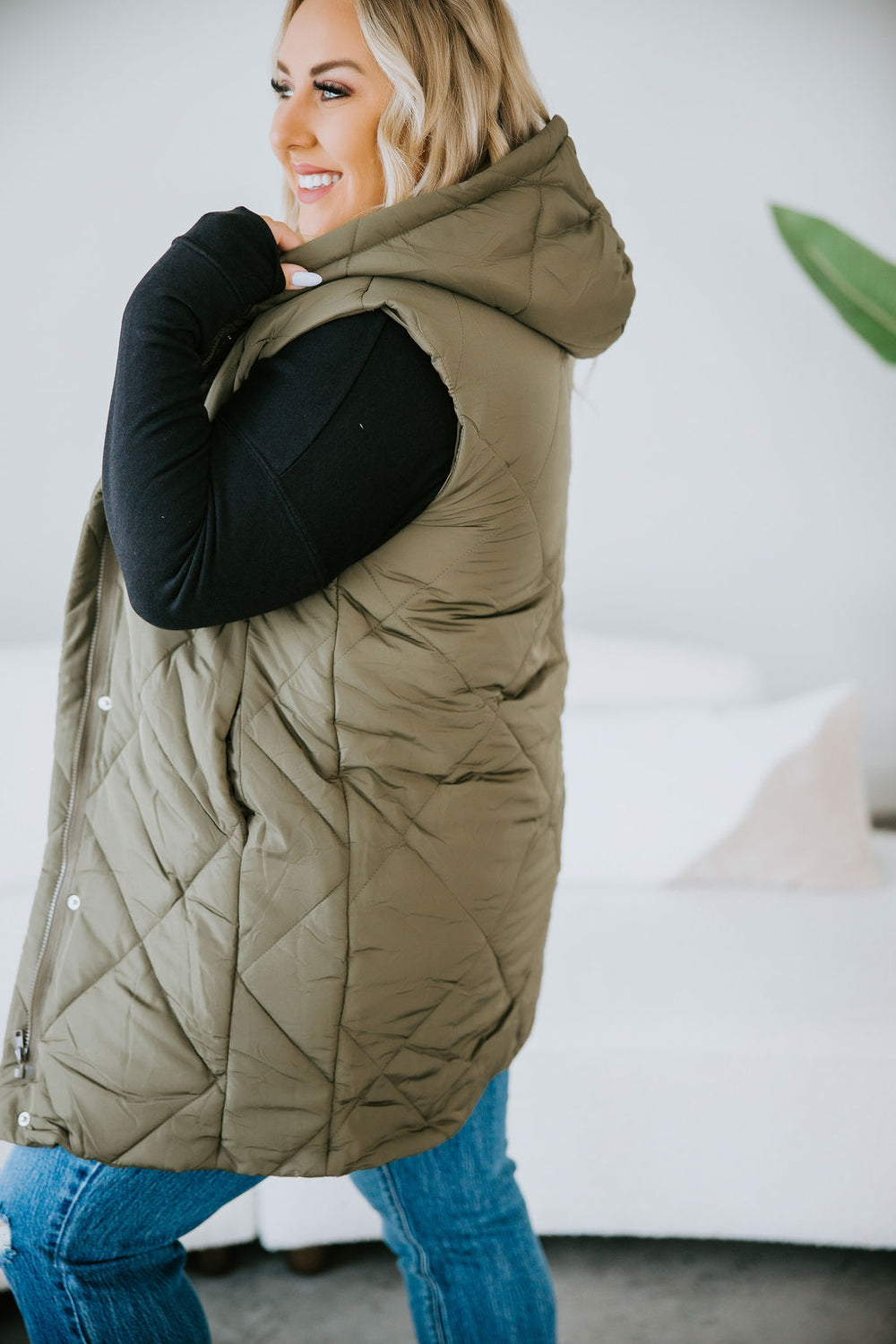 Reese Midi Puffer Vest