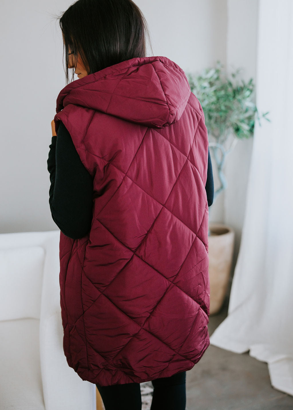 Reese Midi Puffer Vest