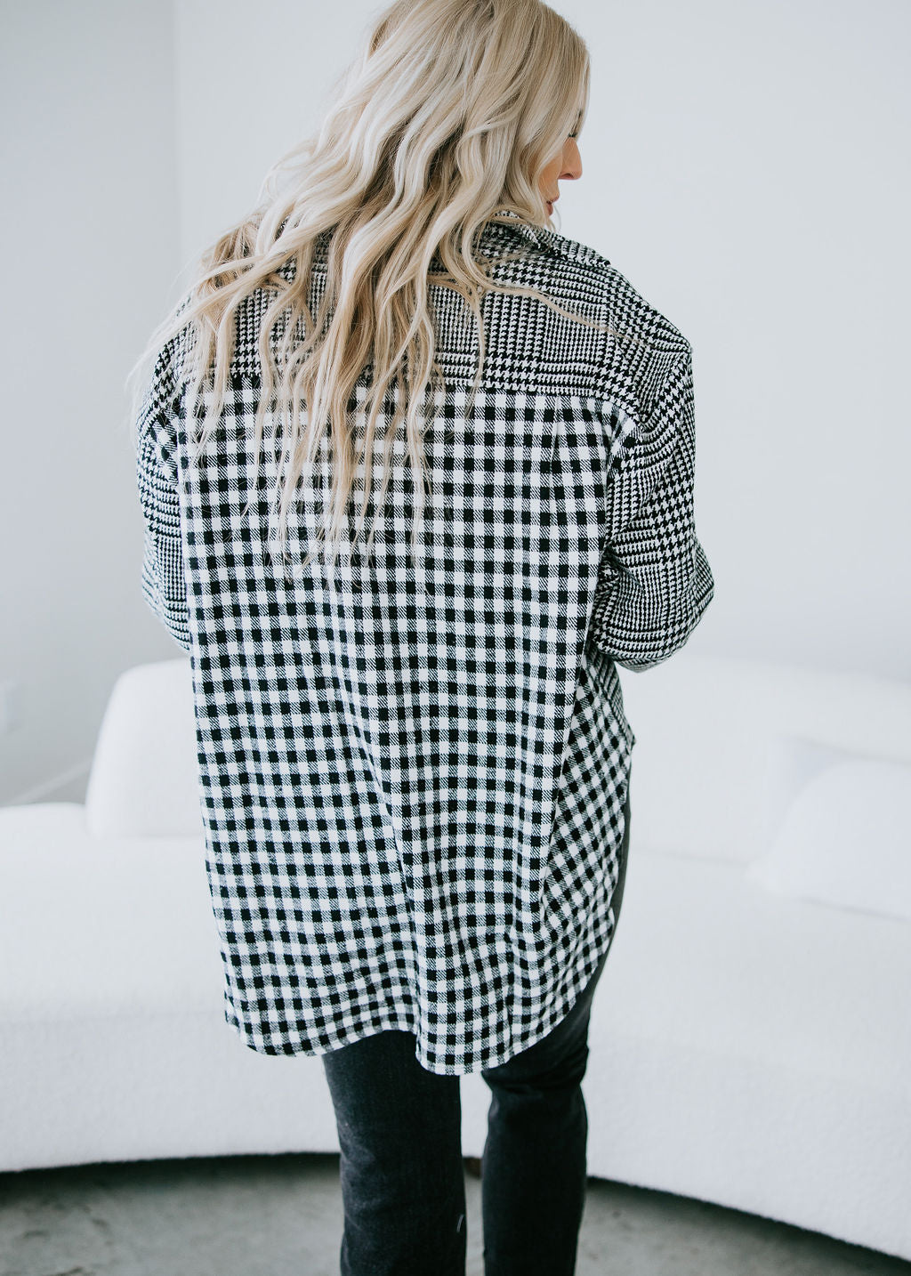 Alice Gingham Shacket