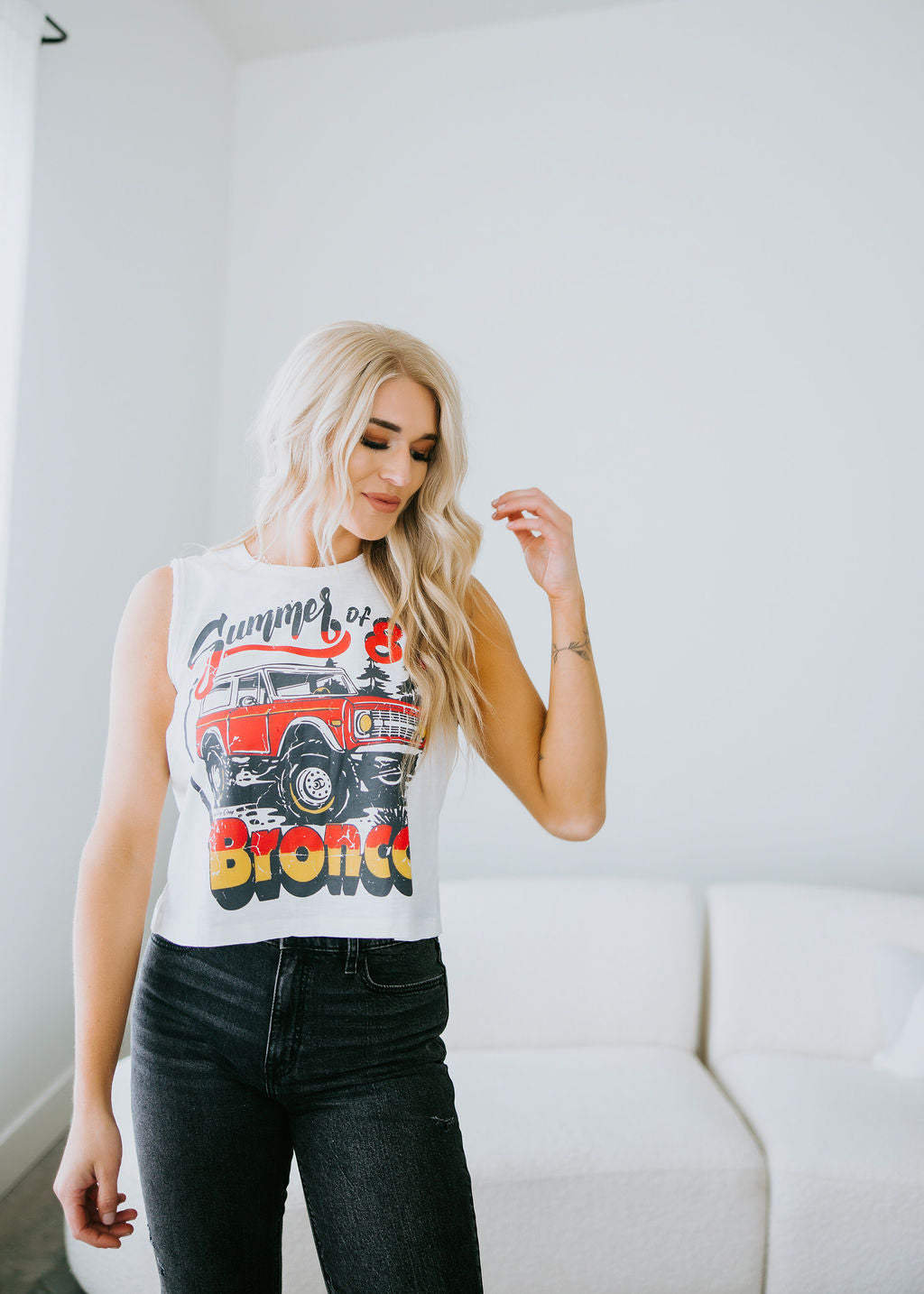 Bronco Crop Muscle Tank