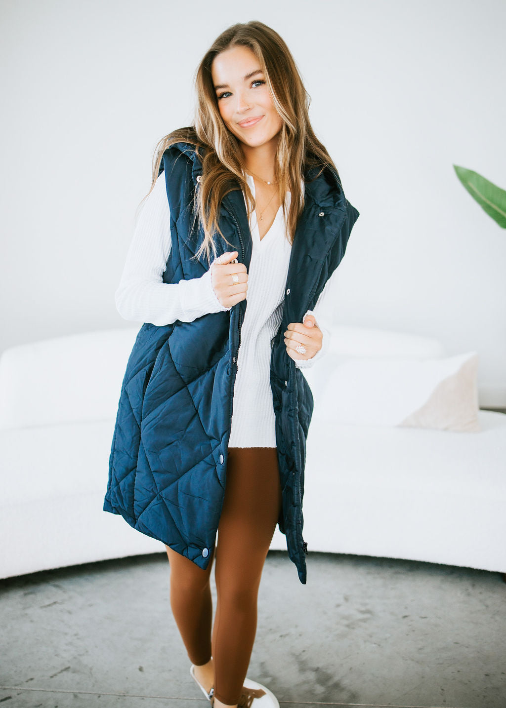 Reese Midi Puffer Vest