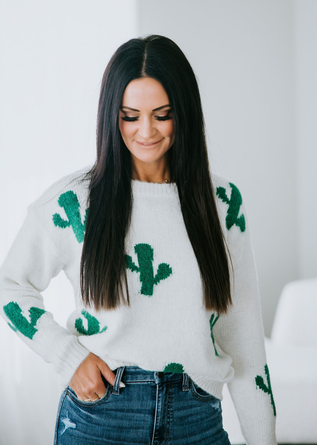 Cactus Knit Sweater