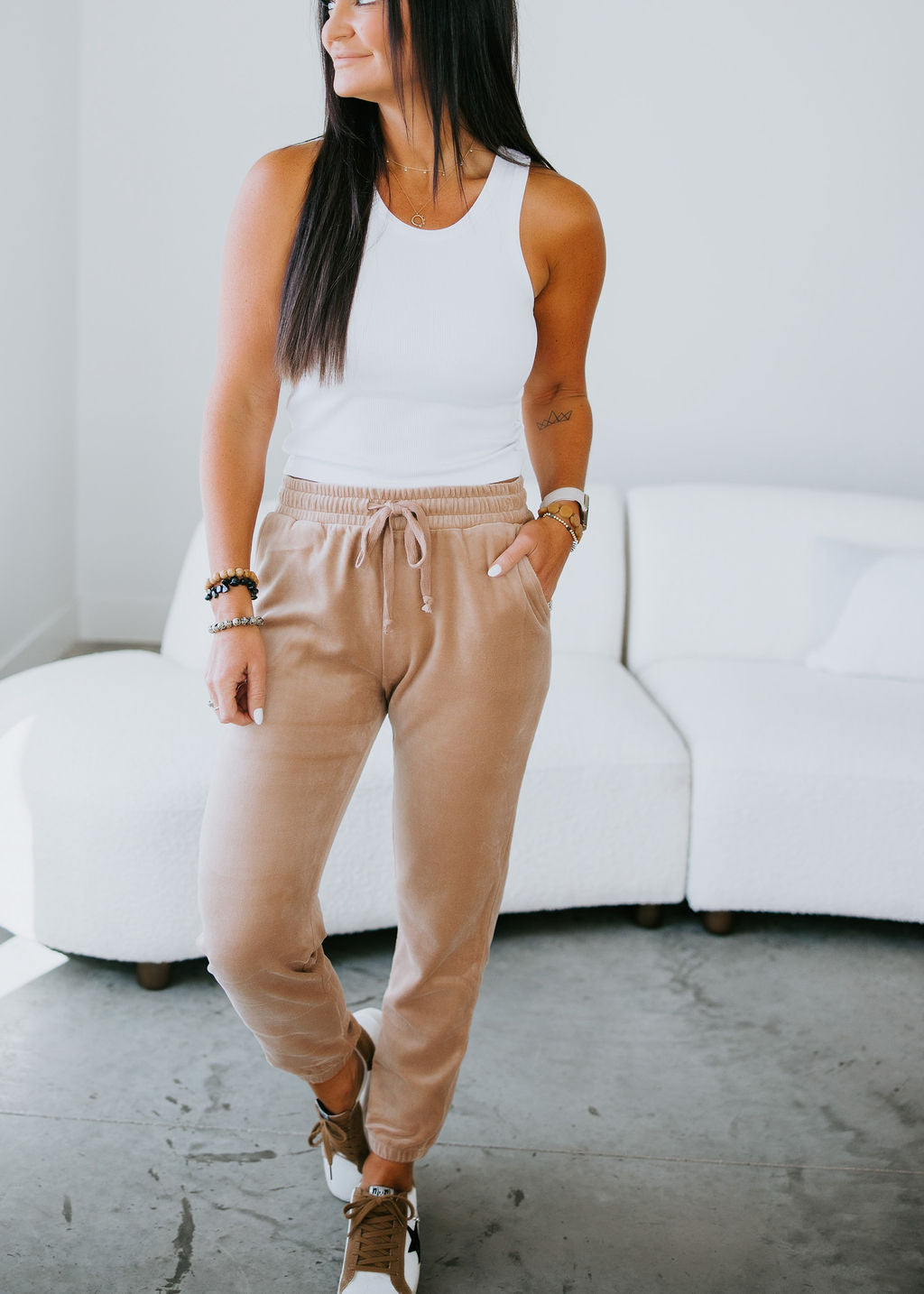 Alana Velour Jogger