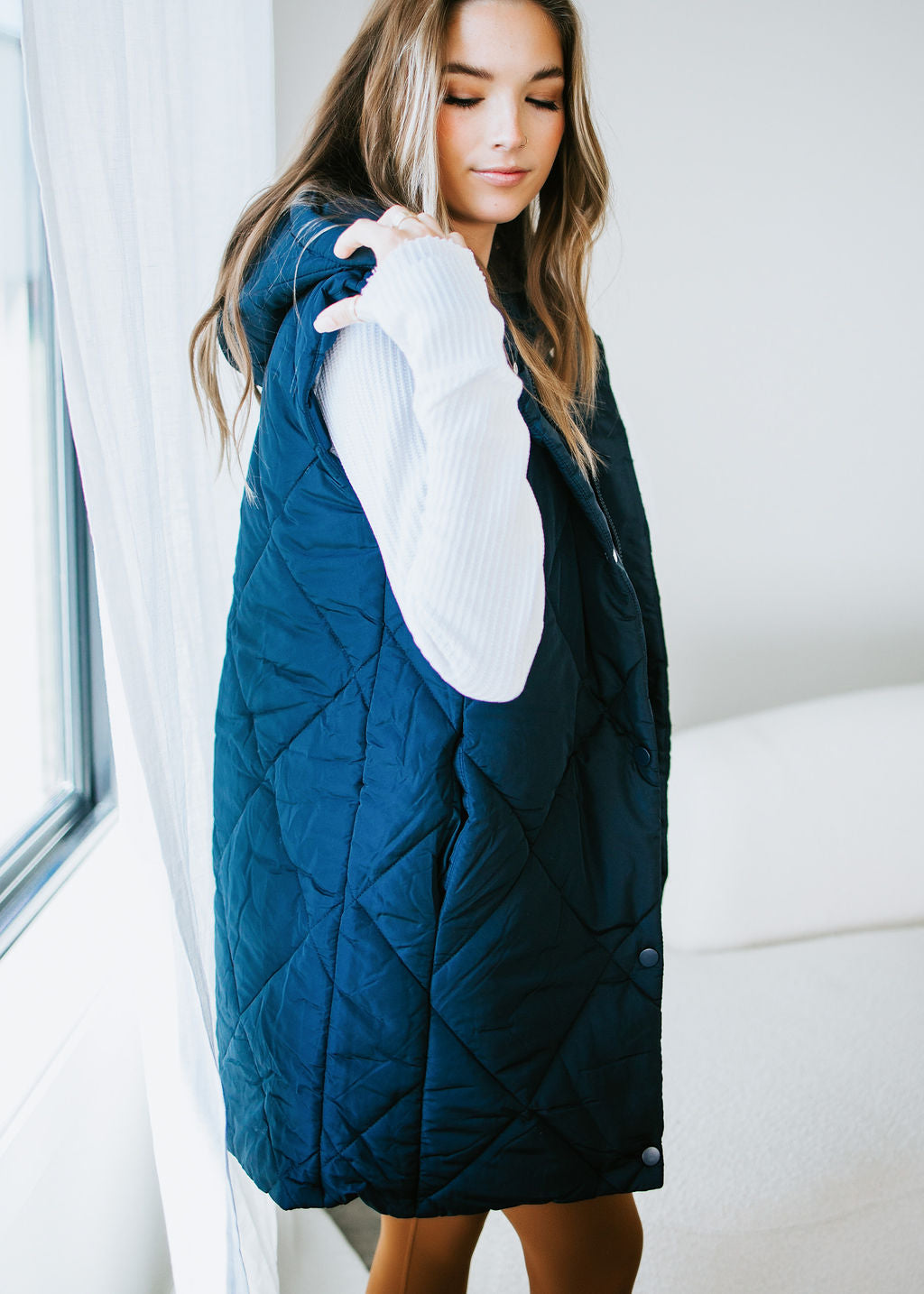 Reese Midi Puffer Vest