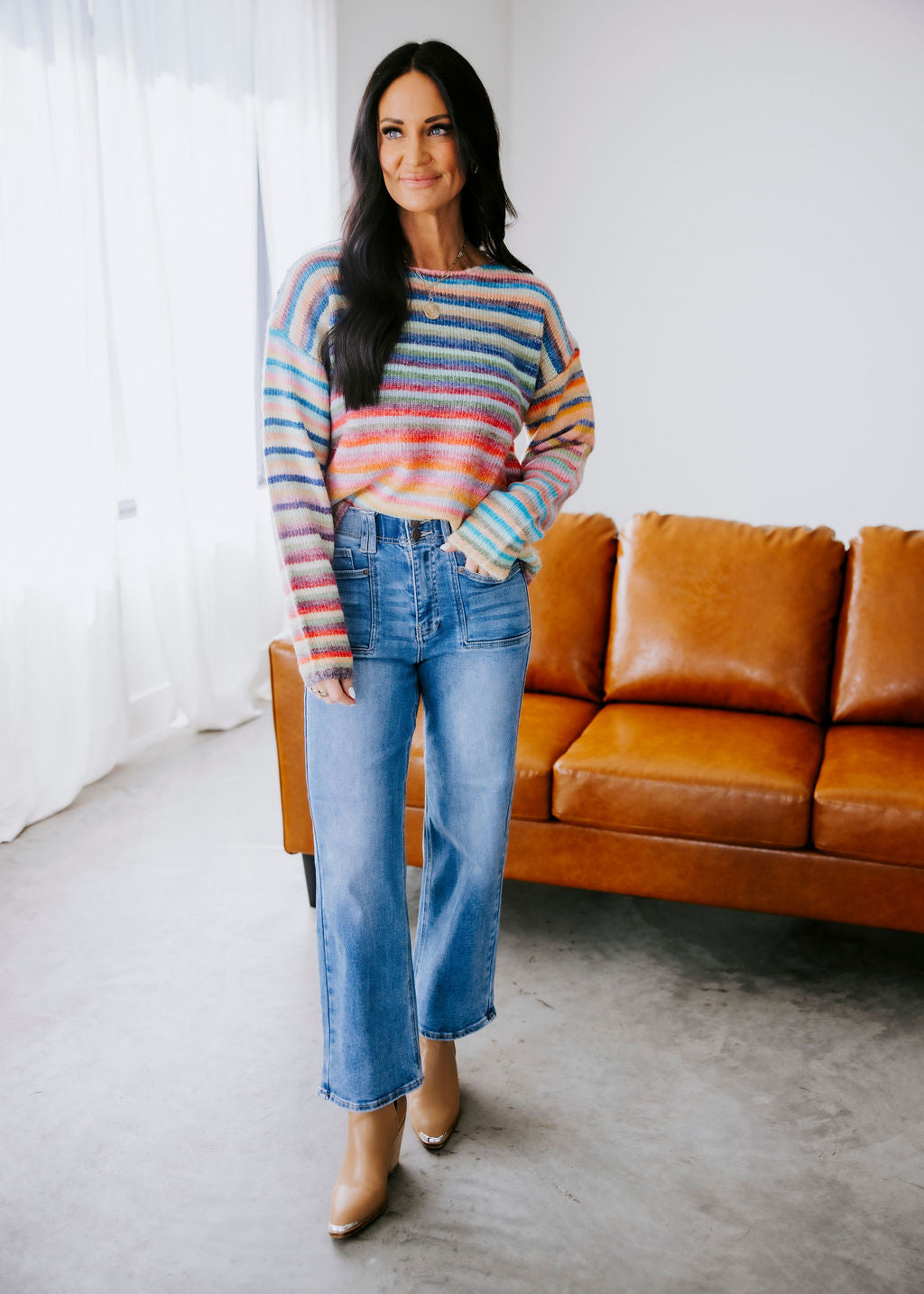 Iris Striped Knit Sweater