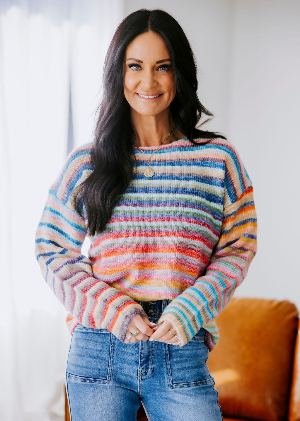 Iris Striped Knit Sweater