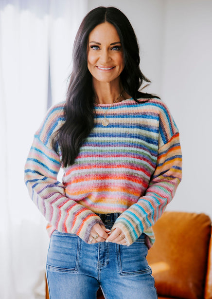 Iris Striped Knit Sweater product view