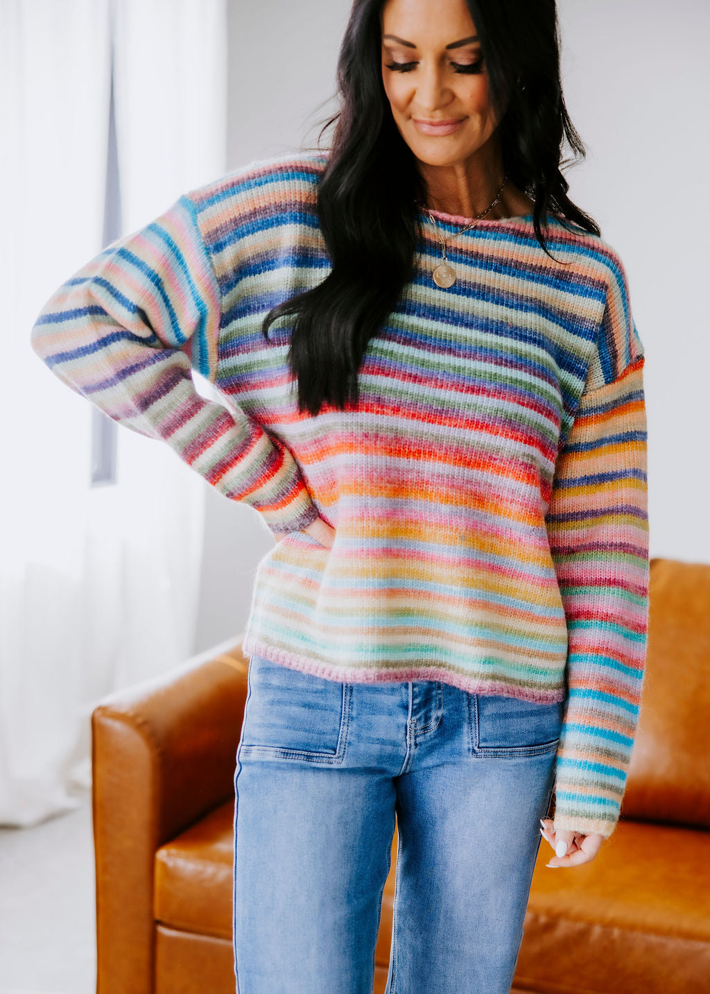 Iris Striped Knit Sweater