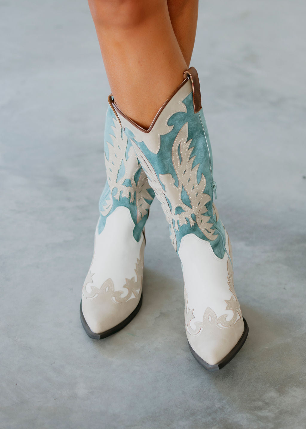 Idaly Western Midi Boots