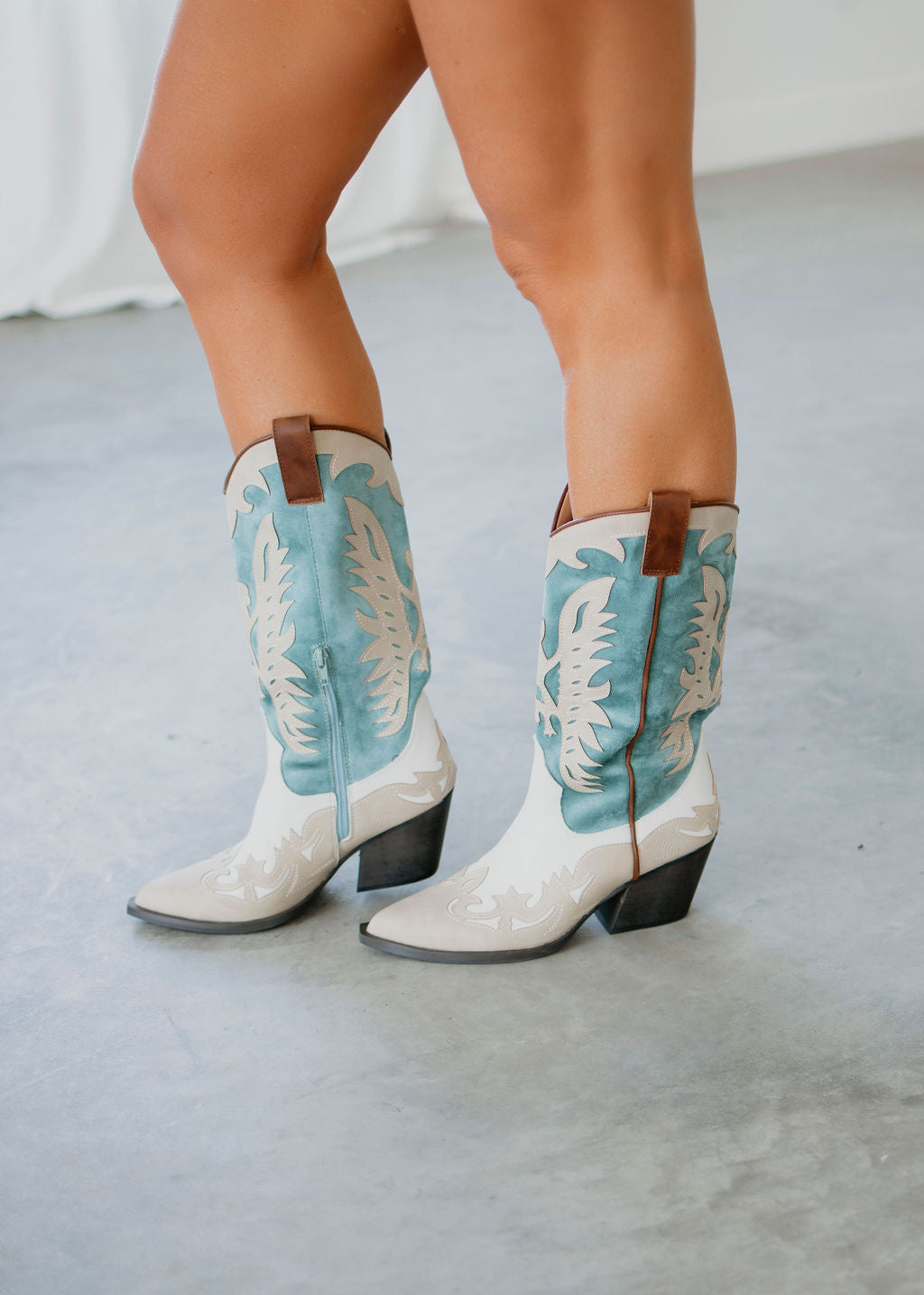 Idaly Western Midi Boots