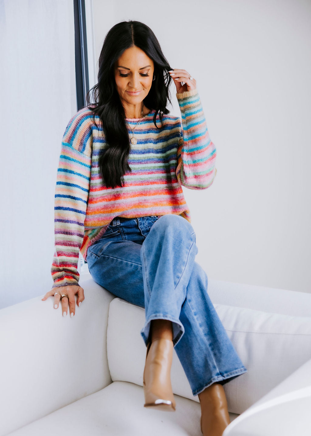 Iris Striped Knit Sweater