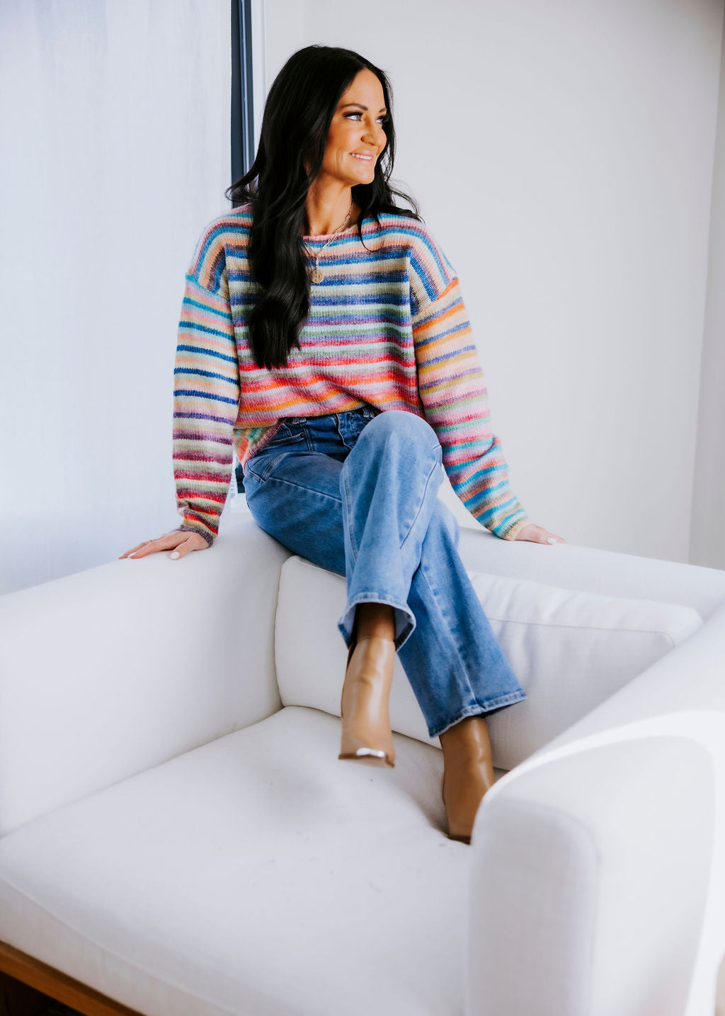 Iris Striped Knit Sweater