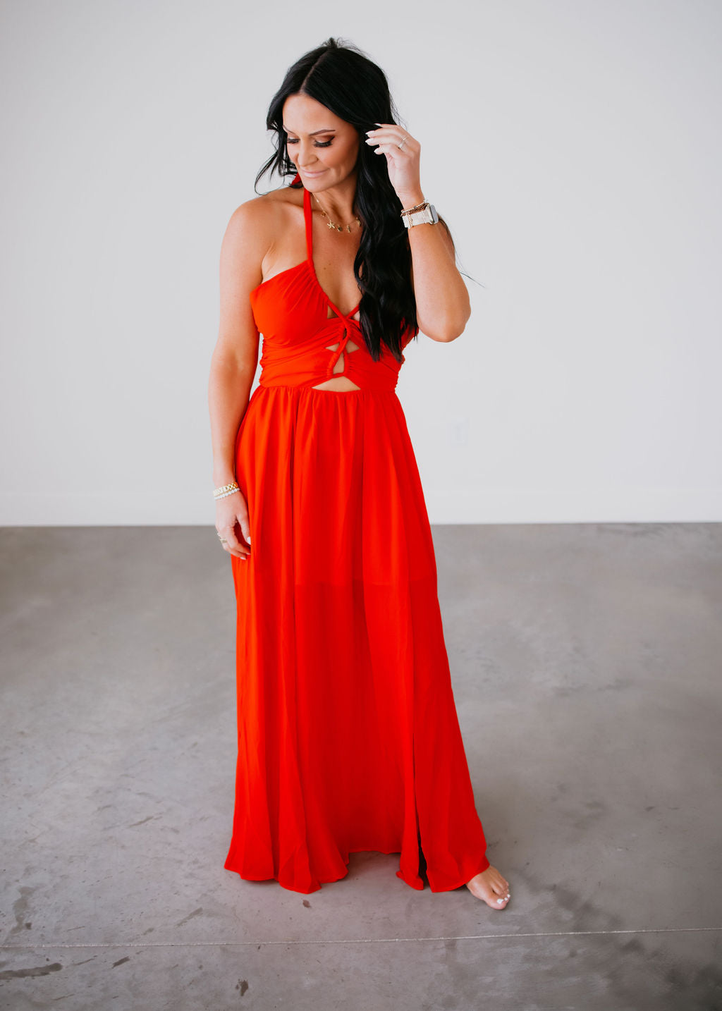 image of Ophelia Maxi Halter Dress