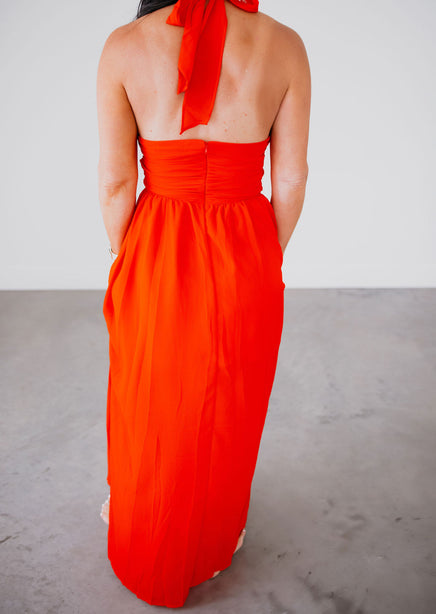 Ophelia Maxi Halter Dress