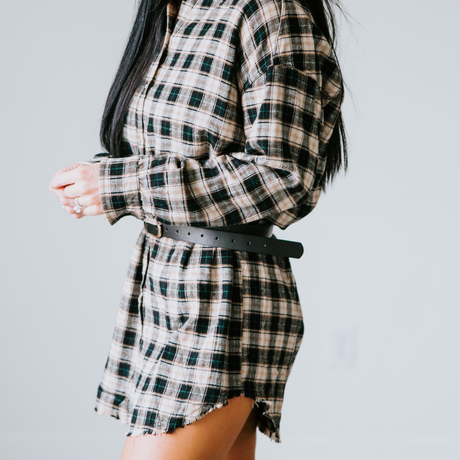 Ellison Plaid Shirt Dress