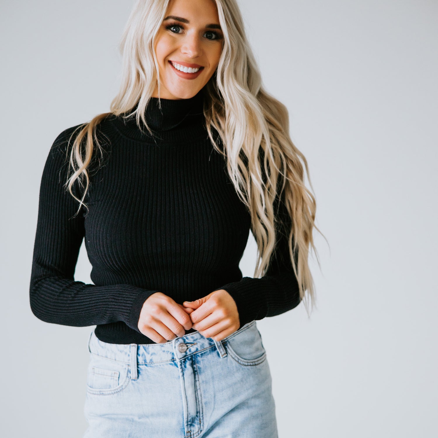 Lexia Ribbed Turtleneck Sweater